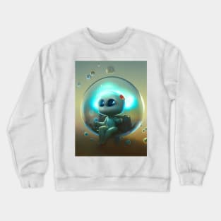 Little Blue Bubble Alien Crewneck Sweatshirt